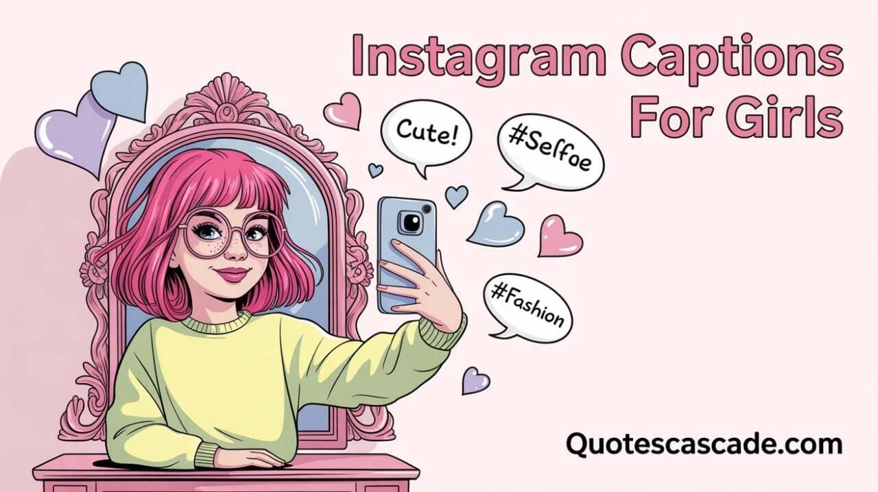 Instagram captions for girls featuring confidence, style, and self-love.