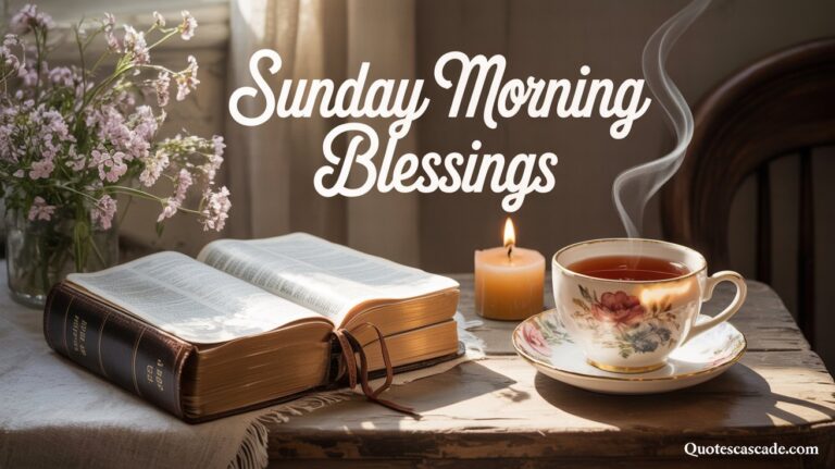 Start Your Week with Grace: Sunday Morning Blessings for Peace & Joy