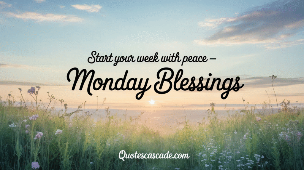 Monday Blessings