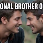 "Two brothers smiling and sharing a heartfelt moment