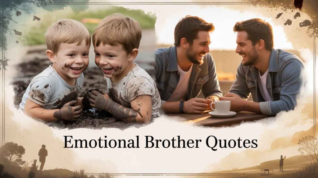 "This image was about the deep emotional bond between brothers showcasing their childhood fun and grown-up friendship."