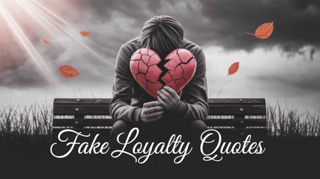 "Sad boy holding a broken heart – Fake loyalty and heartbreak theme."

