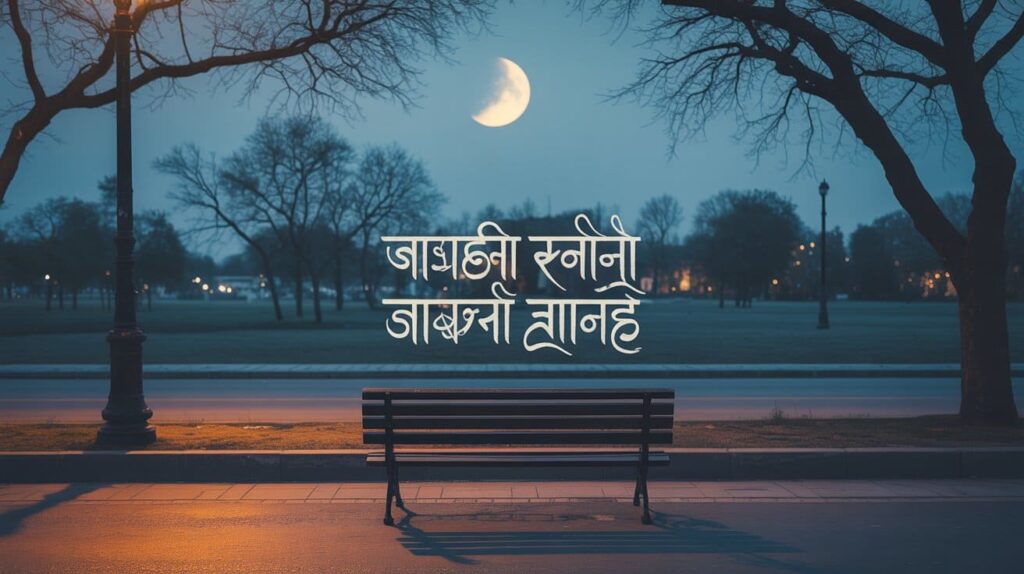 Chand Shayari Gulzar​ image